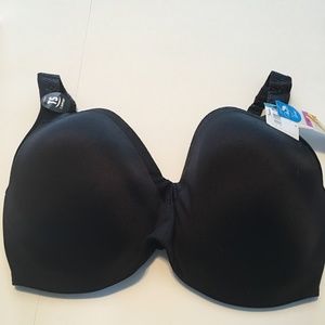 NWT Playtex Love My Curves Black Bra
